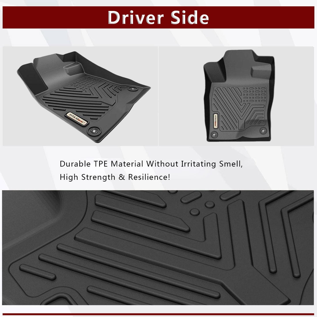 RVNI Floor Mats Liners All Weather TPE 3D Molded for 2017-2023 Mazda CX-5