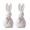 14# (2Pcs_Purple), variant on Easter Bunny Ceramic Figurines, White Rabbit Statues with Bowknot, Spring Tabletop Decor for Home, Bathroom, Kitchen, Ideal Easter Gift for Kids & Bunny Lovers (Purple)