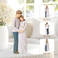 thumbnail image 4 of Pregnant Couple Embrace Statue, Resin Expecting Parents Figurine, Heartfelt Baby Bump Touch Sculpture, Home Decor, 4 of 8