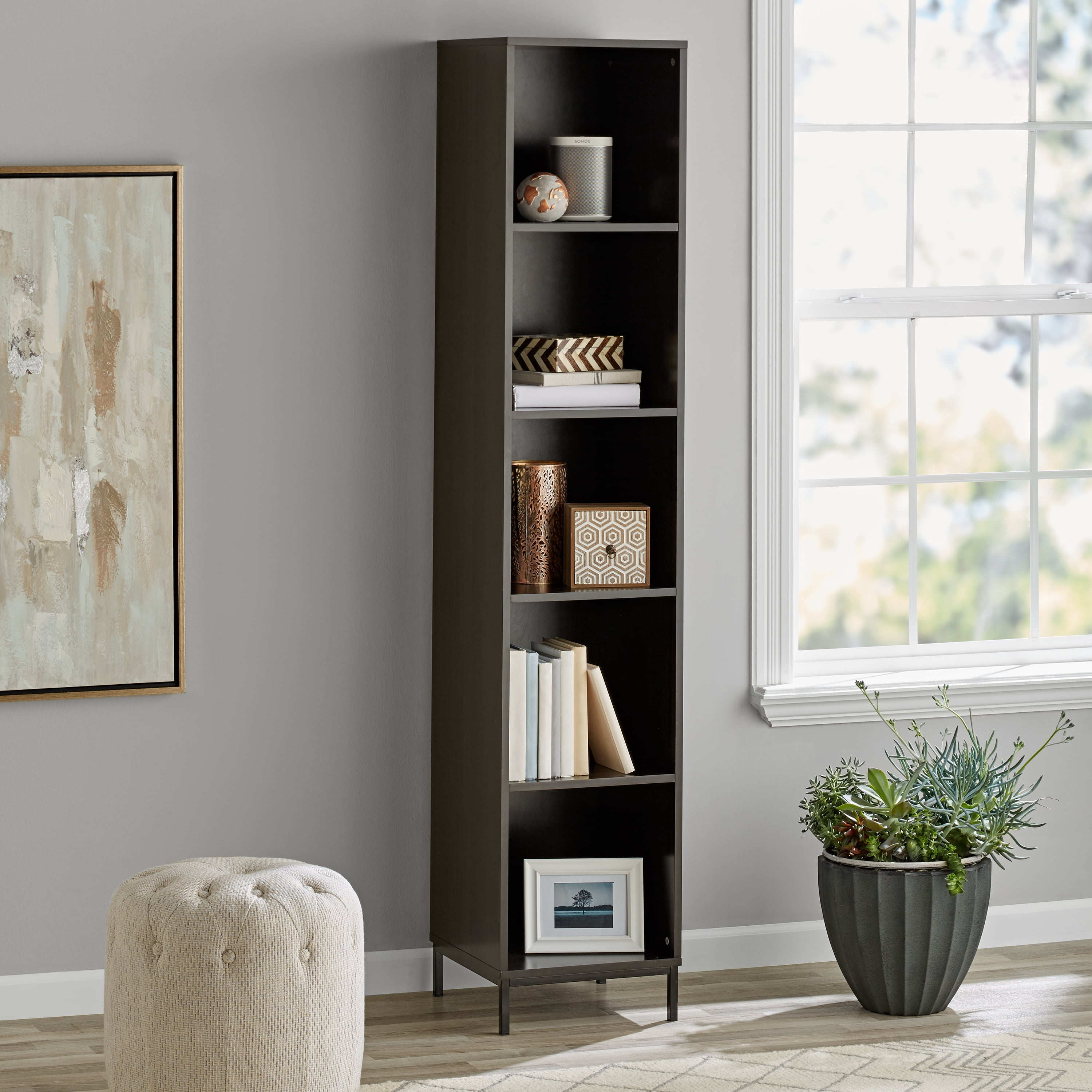 Mainstays Cube Storage Home TV Entertainment Center, Espresso