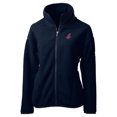 thumbnail image 2 of Women's Cutter & Buck Navy Cleveland Indians Cooperstown Collection Cascade Eco Sherpa Full-Zip Fleece Jacket, 2 of 3
