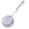 thumbnail image 3 of Inteprter Colador, colador, fideos, espátula para cocinar, Pasta, aceite, cuchara, colador, herramienta de cocina, mango de madera, acero inoxidable, Cocina y Comedor dieciséis# Inteprter HA000750-02, 3 of 6