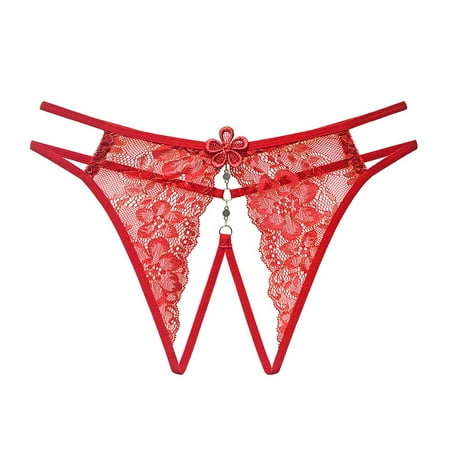 

Rovga Womens Lace Panties Purple No Trace Briefs 1 Pcs Underwear