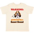 thumbnail image 3 of Inktastic Protected by a Basset Hound Funny Dog Boys or Girls Toddler T-Shirt, 3 of 5