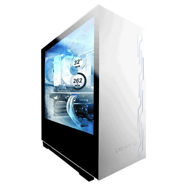 iBUYPOWER Snowblind S 19" Translucent Customizable SidePanel LCD