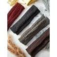 thumbnail image 5 of 4 Pairs Knitted Arm Warmers Gloves Winter Long Fingerless Gloves Thumb Hole Gloves Mittens for Women and Men, 5 of 5