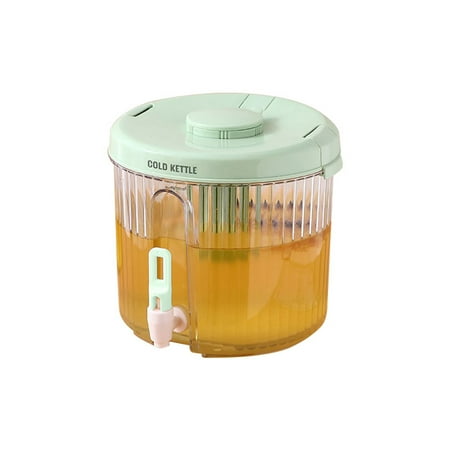 

Sijiali 2Pcs Cold Kettle Nice-looking Decoration Plastic Party Iced Juice Lemonade Dispenser Daily Use