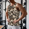 thumbnail image 5 of Fotbe Pug Pattern Men's Quick Dry Workout Tank Top Gym Muscle Tee Fitness Bodybuilding Sleeveless T Shirt Breathable Workout Shirt-Large, 5 of 9
