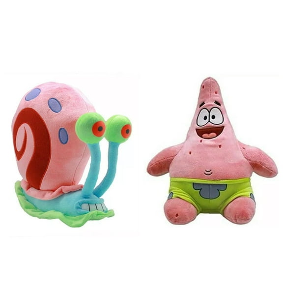 Gary Snail & Patrick Star 12" High Quality Plush Stuffed Spongebob Squarepants New
