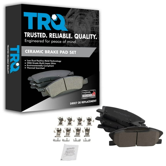 TRQ Front Ceramic Disc Brake Pad Set for Dodge Charger Pursuit New BFA18978 Fits select: 2014-2020 DODGE CHARGER POLICE