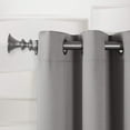 thumbnail image 2 of Sun Zero Barrow Energy Efficient Grommet Curtain Panel, 54" x 108", Gray, 2 of 5
