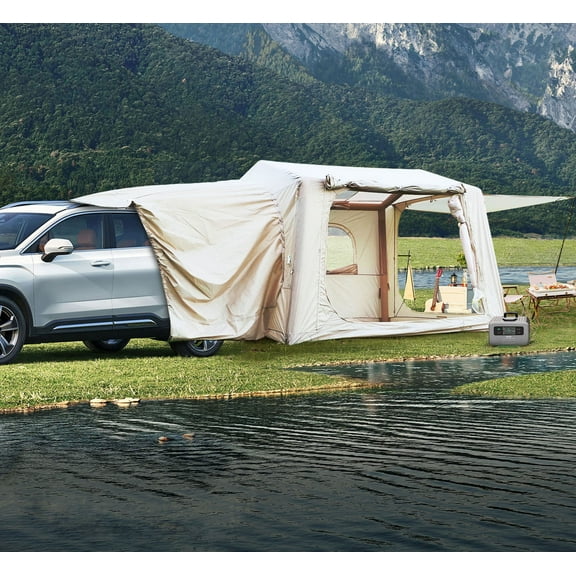 S-HOME Inflatable SUV Camping Tent Designed for 4, 6, or 8 People Made from Waterproof Oxford Fabric for Ultimate Comfort