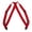 Red, variant on CTM  Elastic Side Plastic Clip TSA Compliant Airport Suspenders (Men)