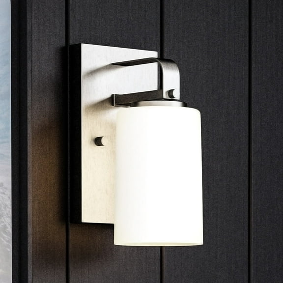 Luxury Modern Wall Sconce, 8H x 4.5W, with Modern Farmhouse Style, Brushed Nickel, UHP4104 by Urban Ambiance