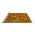 thumbnail image 2 of Ahgly Company Machine Washable Indoor Rectangle Persian Yellow Traditional Area Rugs, 8' x 10', 2 of 4
