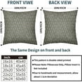 thumbnail image 4 of Sage Green Floral Pillow Covers 18x18 Set of 2 Rustic Old Style Block Print Outdoor Decorative Throw Pillows Farmhouse Vintage Flowers Pillowcases Decor for Home Sofa Couch Bed, 4 of 6