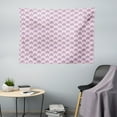 thumbnail image 1 of Pink Polka Dots Tapestry, Continuous Funny Unicorn Cake on Polka Dots Cartoonish Design, Fabric Wall Hanging Decor for Bedroom Living Room Dorm, 5 Sizes, Pale Pink Multicolor, by Ambesonne, 1 of 1