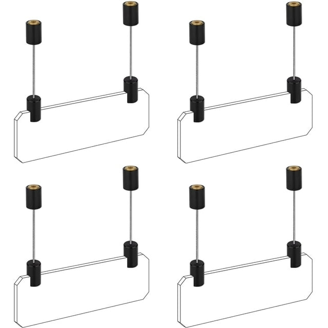TUBYIC Ceiling Sign Hanger, Solid Aluminum Picture Hanging Hardware for Hanging Acrylic /Picture/Sign Board/Frame