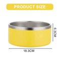 thumbnail image 2 of Cuencos de acero inoxidable para comida y agua para perros pequeños, medianos y grandes de Laklulu, 42 oz, cuenco para alimentación de mascotas, aproximadamente 18,3 x 6,3 cm, 2 of 5