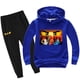 thumbnail image 2 of Conjuntos de ropa para niños de 2 a 14 años, primavera y otoño, ropa para niños, sudaderas con capucha y pantalones, conjunto de 2 piezas, chándal, prendas de vestir exteriores de anime, abrigo, 2 of 4