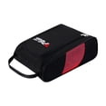 thumbnail image 2 of Golf Bag Pockets Boot Sports Shoe Carrier Case Gift for Soccer Gym Black Red, 2 of 8