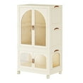 thumbnail image 4 of <p>Plastic Clothes Wardrobe Portable Armoire Plastic Closet Plastic Armoire Plastic Clothes Storage Cabinets Clothes Wardrobe Plastic Folding Installation Free Short Cabinet Arch, 4 of 7