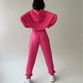 thumbnail image 3 of YUNAFFT Shirts Sets for Women Clearance Women's Casual Color Long Sleeved Hoodie Trousers Sweatershirt Sports Suit On Sale, 3 of 8