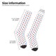 thumbnail image 2 of Fotbe Red Blue Polka Dots Calcetas Divertidas Estampadas para Hombre y Mujer, Calcetas de Algodón hasta la Rodilla para Caminar, Correr, Enfermería y Embarazo, 2 of 6