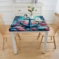 thumbnail image 3 of COMIO Square Tablecloth for Picnic Dining Kitchen Farmhouse Tropical Anchor Home Decorative Corals Rope Ocean Underwater Marine Rectangle Cushion Cases White, 3 of 7