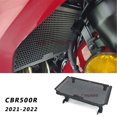 thumbnail image 2 of Heavy-Duty Aluminum Radiator Guard Cover for Honda CBR500R (2021-2022) - Off-Road Debris & Stone Protection Mesh Grille with Factory-Integrated Design and Installation Hardware Kit - Black Metal, 2 of 6