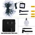 thumbnail image 5 of Guirnaldas de Luces LED Solares Exterior- 8 Modos de lluminación, Cadena de Luces Decorativas para Jardin Patio Boda Hogar Cuarto Navidad(Color)(5 metros), 5 of 5