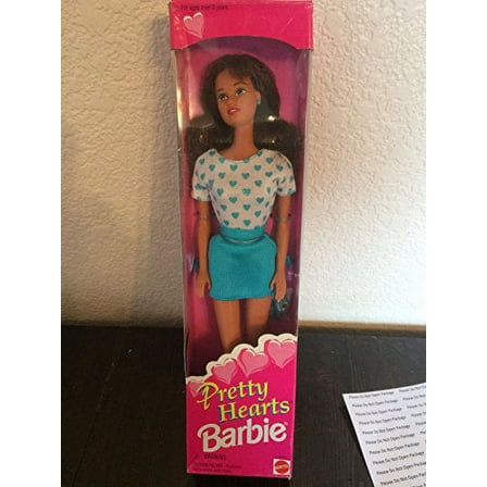 Pretty Hearts Barbie Doll Brunette 1995 Mattel No. 14475 NRFB