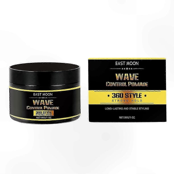 Strong Hold Wave Pomade for Men Layered Waves Shine Cream Easy Wash Moisturizing Styling Solution for Wavy Hair Control