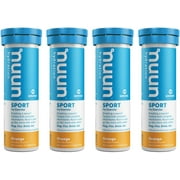 Nuun Sport: Electrolyte Drink Tablets, Orange, 10 Count (Pack of 4)