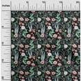 thumbnail image 2 of oneOone Cotton Silk Black Fabric Florals Dress Material Fabric Print Fabric By The Yard 42 Inch Wide-R8, 2 of 6