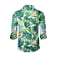 thumbnail image 3 of LTTVQM Hawaiian Shirt for Men Casual Long Sleeve Button Down Shirts Loose Fit Collared Tee 2026 Spring Summer Clothing Army Green 2XL, 3 of 4