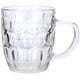 thumbnail image 2 of Jarra de cerveza Stein con hoyuelos de vidrio con mango grande - 18 oz. , Apto para lavavajillas , Para todas las bebidas, 2 of 5