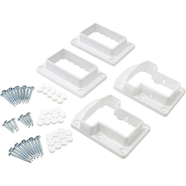 Vinyl Fence Railing Deluxe Bracket Kit 2 Sets Vinyl Fence Brackets