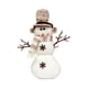 thumbnail image 4 of Muñeco de nieve navideño, adorno navideño, decoración de mesa, decoración navideña para tienda, escritorio, chimenea, sala de estar, fiesta, 4 of 8