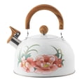 thumbnail image 2 of Hervidor de agua portátil con silbato y mango de madera, gran capacidad de 3 l, para uso doméstico, hervidor de agua con sonido, tetera para café, té,, 2 of 8