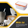 thumbnail image 4 of Caja de almacenamiento de tejidos Reutilizable con tapa de gran capacidad Toalla a prueba de polvo Organizador del dispensador Hogar para coches de sala de estar Naranja kenally HA012032-03B, 4 of 7