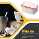 thumbnail image 4 of Caja de almacenamiento de tejidos Reutilizable con tapa de gran capacidad Toalla a prueba de polvo Organizador del dispensador Hogar para coches de sala de estar Naranja Inevent HA012032-03B, 4 of 7