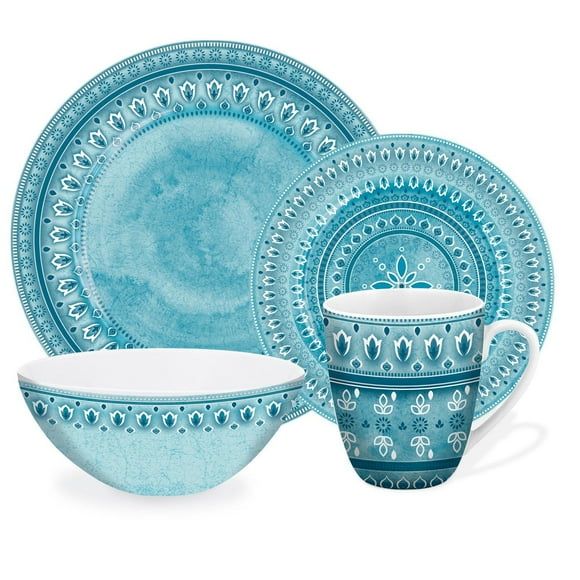 Safdie & Co. Dinnerware Set 16 Piece Set Santa Ana, Set for 4