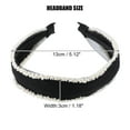 thumbnail image 2 of Unique Bargains 1 Pc Bling Beaded Headbands Hairband for Women White 1.18 Inch Wide, 2 of 7
