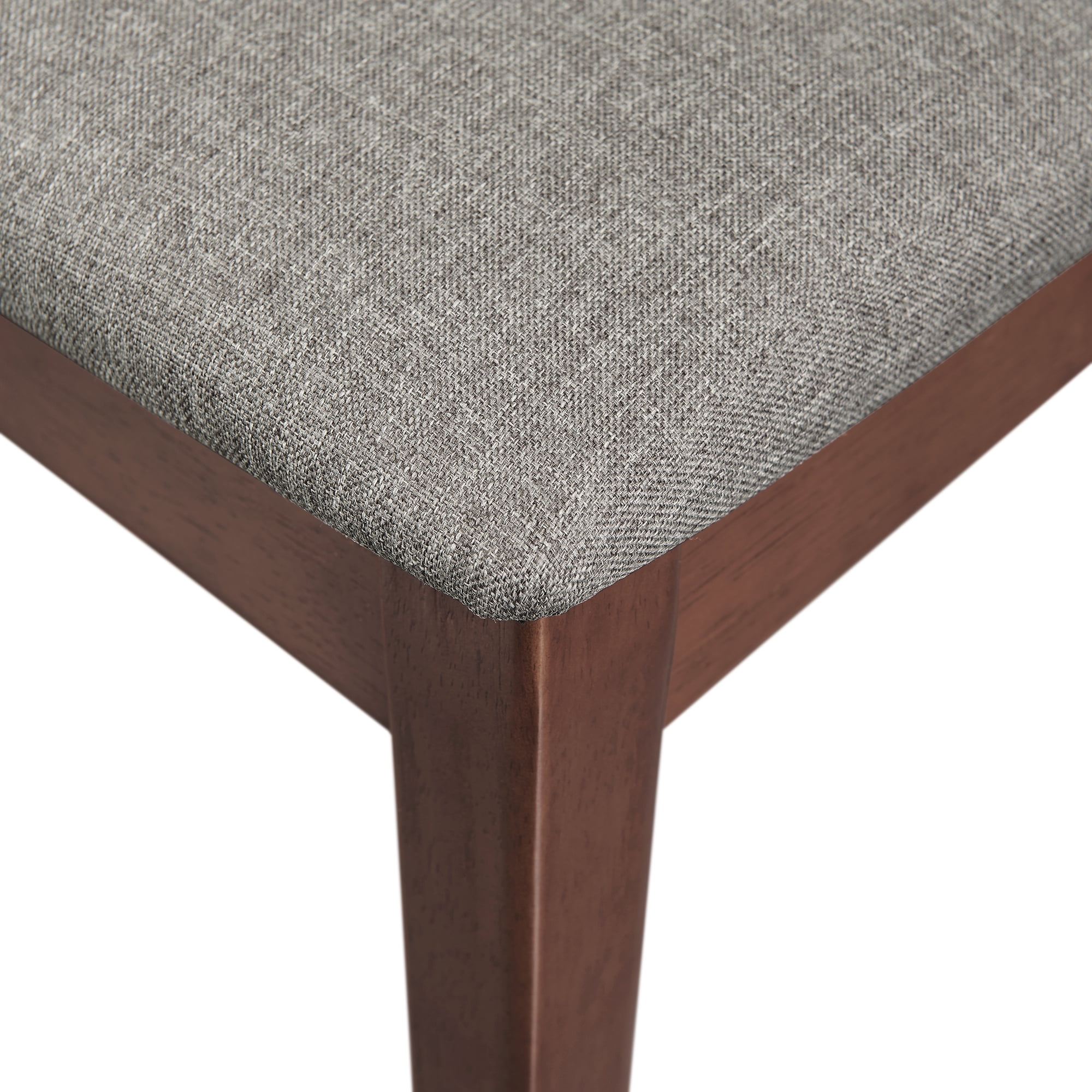 Lyon Mid Century Set of 2 Upholstered Acorn Dining Chairs by Manor Park