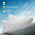 thumbnail image 3 of YAZI Mens Running Shoes Slip-on Walking Sneakers Lightweight Breathable Casual Soft Sole Trainers, 3 of 14