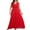 Red, variant on DDAPJ pyju Womens Plus Size Dresses Wrap V Neck Maxi Formal Dress Elegant Lace Bridesmaid Dresses Red XXXXXL