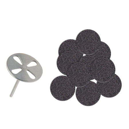100 Pieces Papers Discs, paper Replaceable Pads for Electric Sharp Square Nails Callus Remover Foot , Medium Grit
