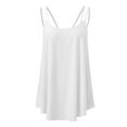 thumbnail image 5 of Lixiuxyad Summer Tank Tops Vests For Women Summer Casual Fashion Tops Strap Chiffon Sleeveless Tank Top(White XL), 5 of 5