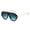 Black Grey Blue, variant on Oversized Aviator Sunglasses UV400 Protection Unisex Plastic Metal Frame Shades